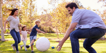 family playing